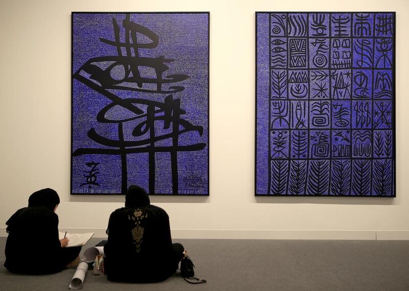 Abu Dhabi Art was a frequent topic for social media users this week. Ravindranath K / The National 