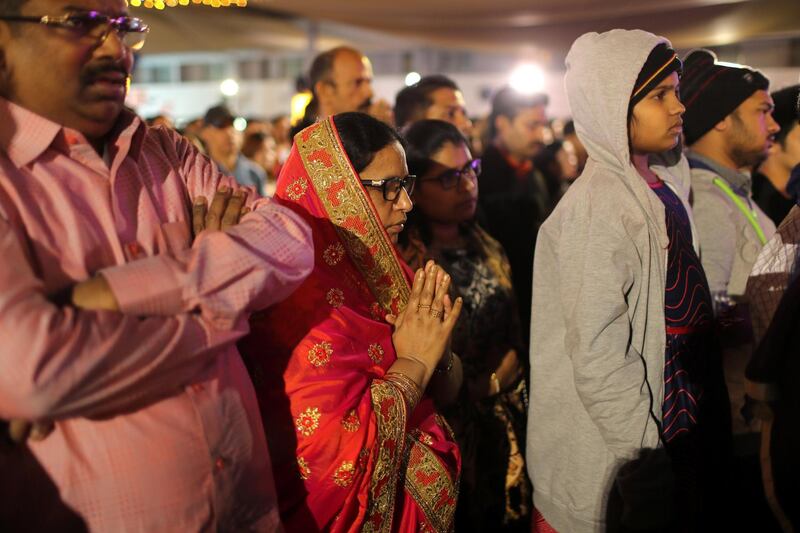 Members of the Christian expatriate community attend a mass on Christmas Eve at Santa Maria Church in Dubai, United Arab Emirates. Reuters