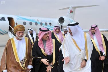 Foreign ministers of the GCC arrive ahead of an annual leaders summit in Riyadh, Saudi Arabia, December 9, 2019. Reuters