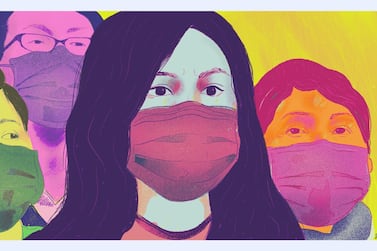Illustrator Stephanie Belbin says she was moved by the image of the medical workers on strike in Hong Kong. Courtesy Stephanie Belbin