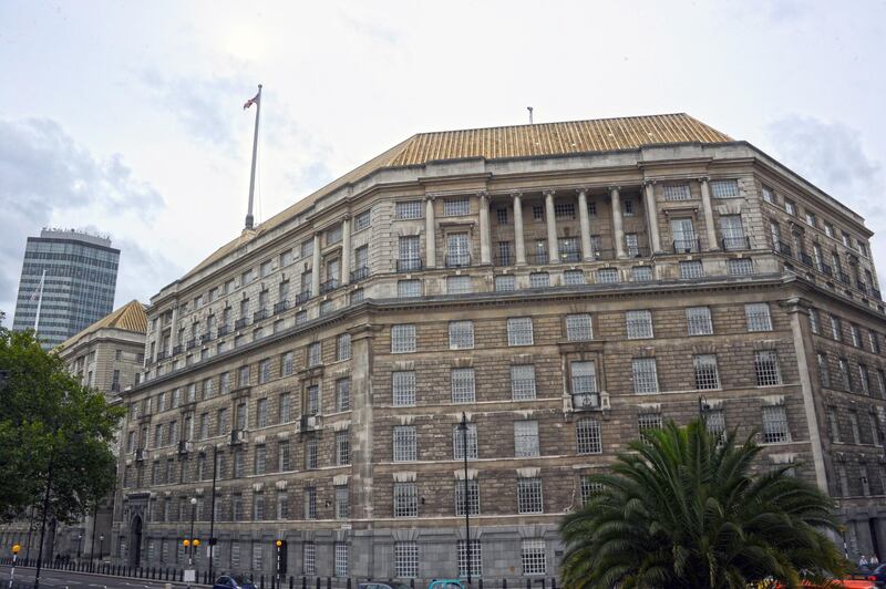 epa06369449 (FILE) - The exterior view of Thames House, British Intelligence MI5 Headquarters, in Millbank, on the bank of the River Thames adjacent to Lambeth Bridge, London, Britain, 19 September 2010, (reissued 05 December 2017). Media reports on 05 December 2017 state that the report by David Anderson QC, a former terrorism law reviewer asked by the British Home Secretary to audit internal MI5 and police reviews, is published on 05 December 2017. The terror attacks in 2017 - at Manchester Arena, London Bridge, Finsbury Park and Westminster - has placed the spotlight on the British security services. The British internal security service MI5 and police launched internal reviews following the atrocities between March and June 2017 and the findings of the reviews looking at intelligence handling by the organisations are to be seen in the review published by the  Home Secretary.  EPA-EFE/HORACIO VILLALOBOS