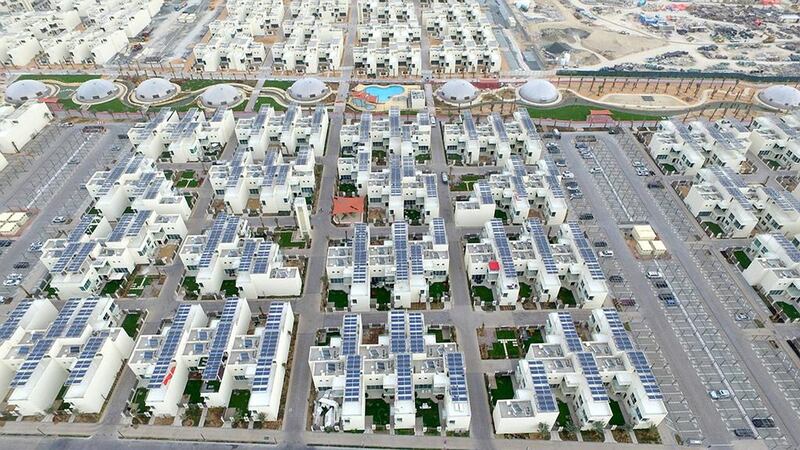 Dubai’s Sustainable City has said it is now successfully producing clean and sustainable energy using solar panels. Courtesy The Sustainable City