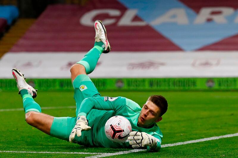 BURNLEY RATINGS: Nick Pope - 6, The England keeper was bailed out by Matthew Lowton when he smashed the ball to Son Heung-min. Wasn’t given the help needed for the Korean’s header though. AFP