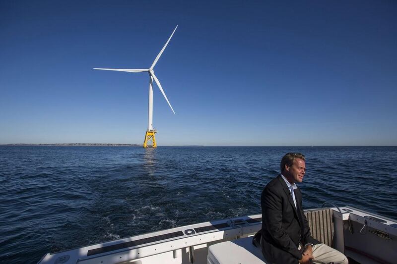 Matthew Morrissey, the vice president of Deep Water Wind. Scott Eisen / Getty / AFP