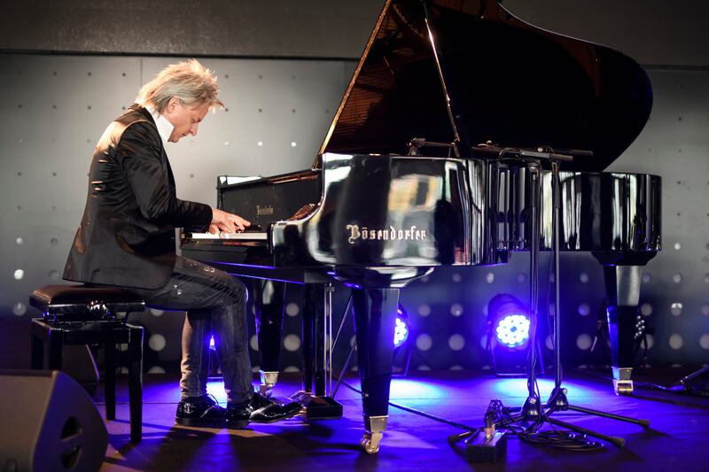 Hungarian pianist and composer Balazs Havasi will play at Dubai Opera in 2023. EPA