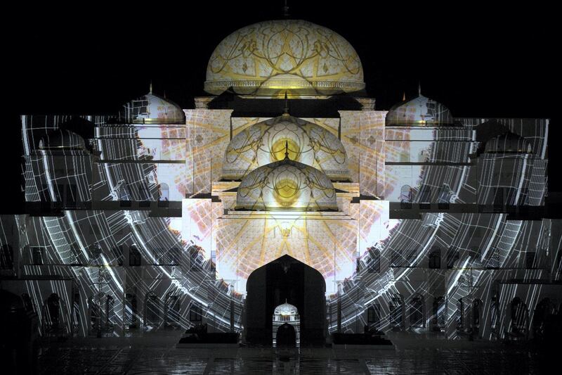 ABU DHABI, UNITED ARAB EMIRATES - March 10, 2019: The opening ceremony of Qasr Al Watan.
( Mohamed Al Baloushi for the Ministry of Presidential Affairs )
---