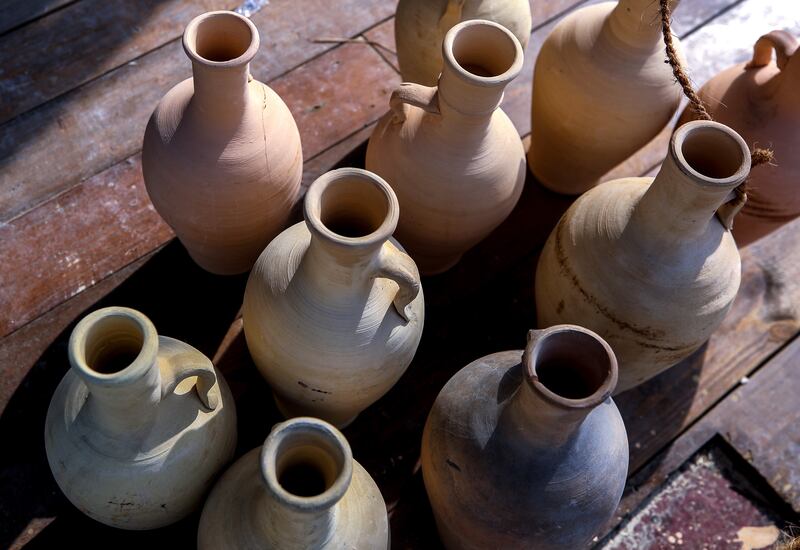 Pottery stall at Al Hosn Festival