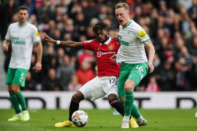 Sean Longstaff 7: Last-ditch sliding challenge did enough to put off Sancho as United player shot over early in game. An even better covering tackle in second half after Antony had beaten Burn for pace. AFP