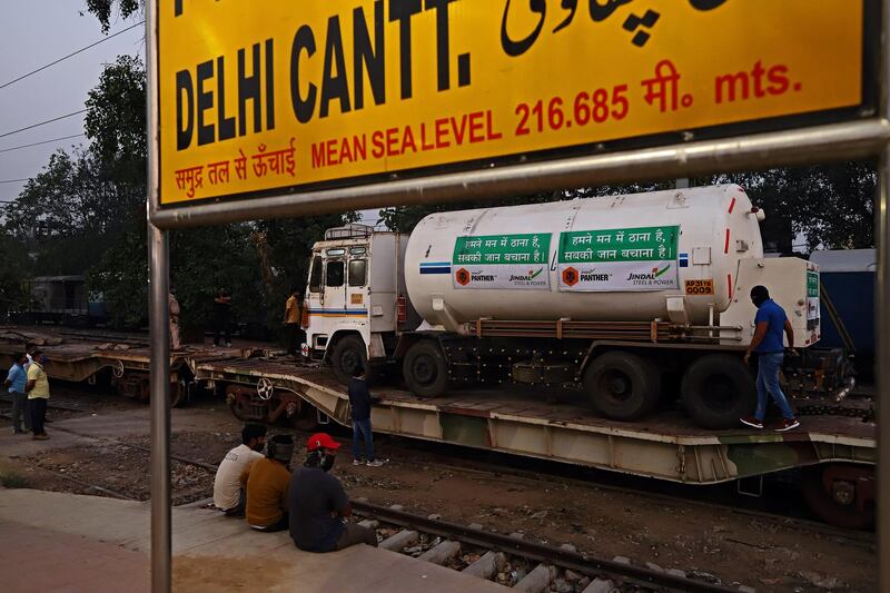 Indian authorities are using the country's vast railway network to transport oxygen across the country. Bloomberg