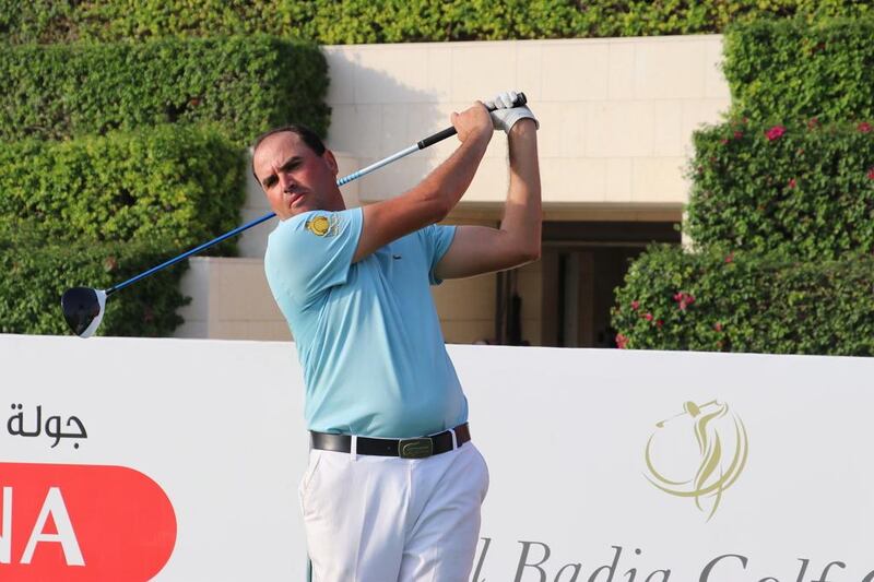 Younes El Hassani sits one shot off the leader at the Sheikh Maktoum Dubai Open at Al Badia Golf Club. Courtesy Mena Tour