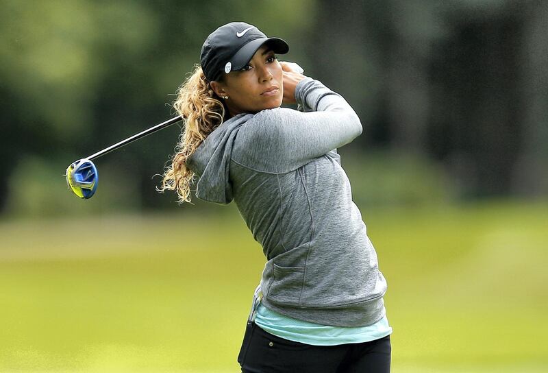 Britain Golf - RICOH Women's British Open 2016 - Woburn Golf & Country Club, England - 28/7/16
USA's Cheyenne Woods during the first round
Mandatory Credit: Action Images / Andrew Couldridge
Livepic
EDITORIAL USE ONLY. - 14489799