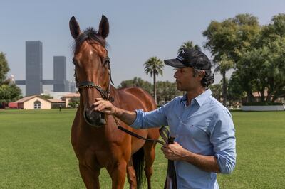 UAE champion trainer Bhupat Seemar at Zabeel Stables. Antonie Robertson / The National
