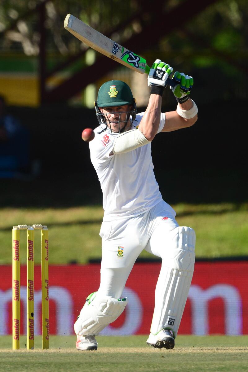 BLOEMFONTEIN, SOUTH AFRICA - OCTOBER 06: Faf du Plessis of the Proteas during day 1 of the 2nd Sunfoil Test match between South Africa and Bangladesh at Mangaung Oval on October 06, 2017 in Bloemfontein, South Africa. (Photo by Lee Warren/Gallo Images/Getty Images)