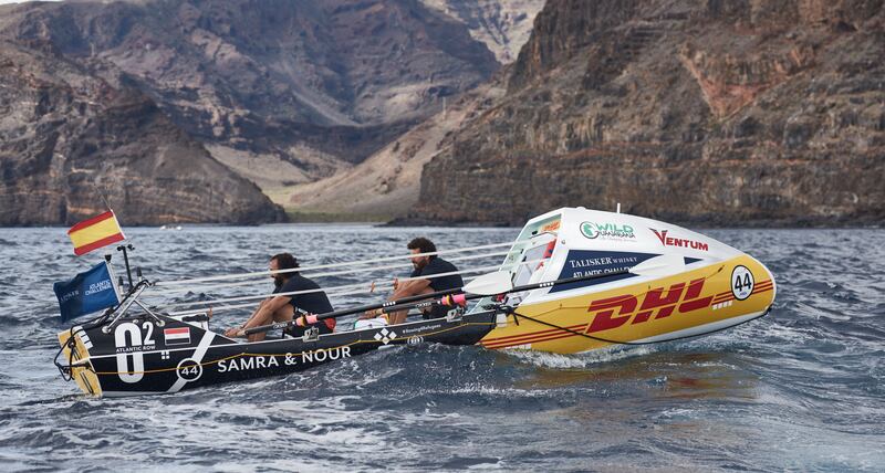 Egyptian Team 02, Omar Samra and Omar Nour, at the start line of the Atlantic Challenge. Photo: Ben Duffy