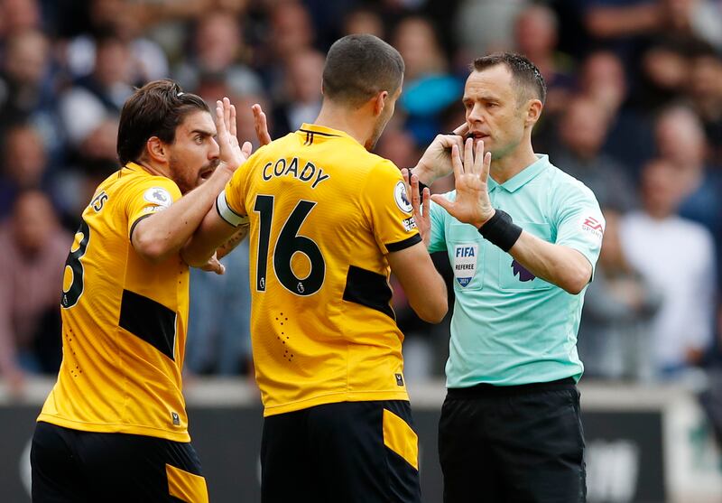 Conor Coady, 7 - The Wolves skipper didn’t really have anything to do in a first-half when the visitors failed to register a single shot aside from Alli’s early penalty. Showed his sublime passing ability when he pinged a 50-yard ball over Reguilon’s head to Semedo. Reuters