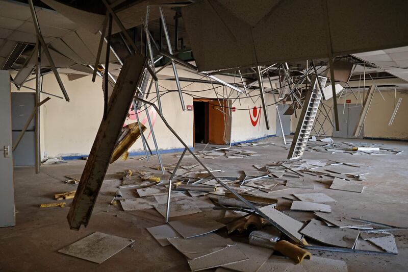 The Camille Chamoun Sports City Stadium in Beirut has started to fall into a state of disrepair. All photos: AFP