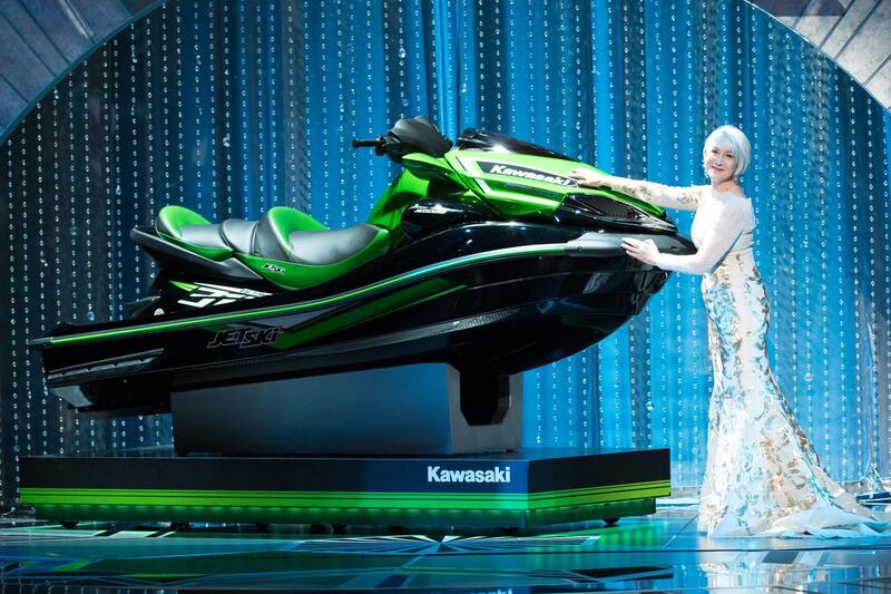 In an odd moment, Helen Mirren gave away a jetski to the shortest acceptance speech - to incentivise people to keep their speech short. EPA