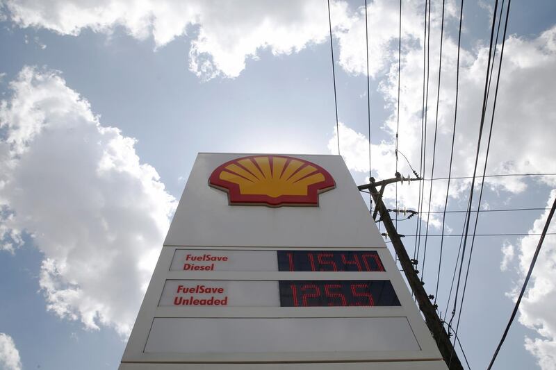 FILE PHOTO: Fuel prices are displayed on a sign at a Shell petrol station in Nairobi, Kenya, September 20, 2018. REUTERS/Baz Ratner/File Photo