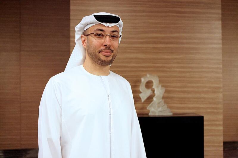 Salem Al Noaimi, the managing director, Waha Capital. Fatima Al Marzooqi / The National