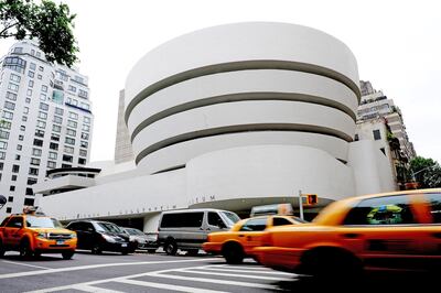 Solomon R Guggenheim Museum on New York's Fifth Avenue. AFP