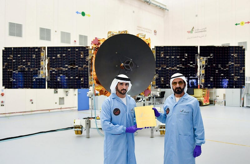 Mohammed bin Rashid while attending the installation of the last piece of the "Probe of Hope": Our country is a pioneer in writing history and making achievements, and we will give the world a wealth of space science and knowledge. The probe of hope prepares for the launch of Mars, bringing with it the message of an Emirati homeland, the hope of a nation, and the aspirations of Arab and Islamic peoples for a bright future. Dubai Media Office Twitter Account