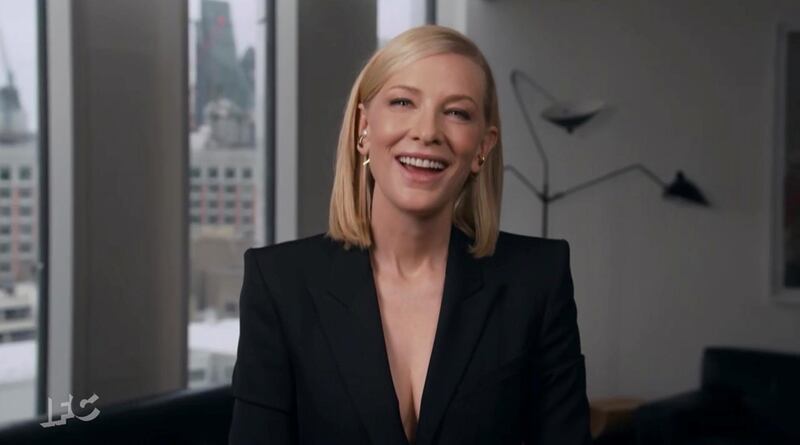 Cate Blanchett announces the award for Best Feature in this screen grab from the 36th annual Film Independent Spirit Awards in Los Angeles on April 22. Reuters