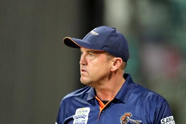 Andy Flower guided Maratha Arabians to the Abu Dhabi T10 title in 2019. Chris Whiteoak / The National