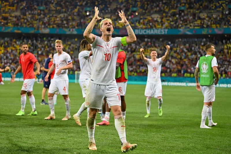 It was Switzerland's first knockout stage victory at a tournament since 1938. AFP