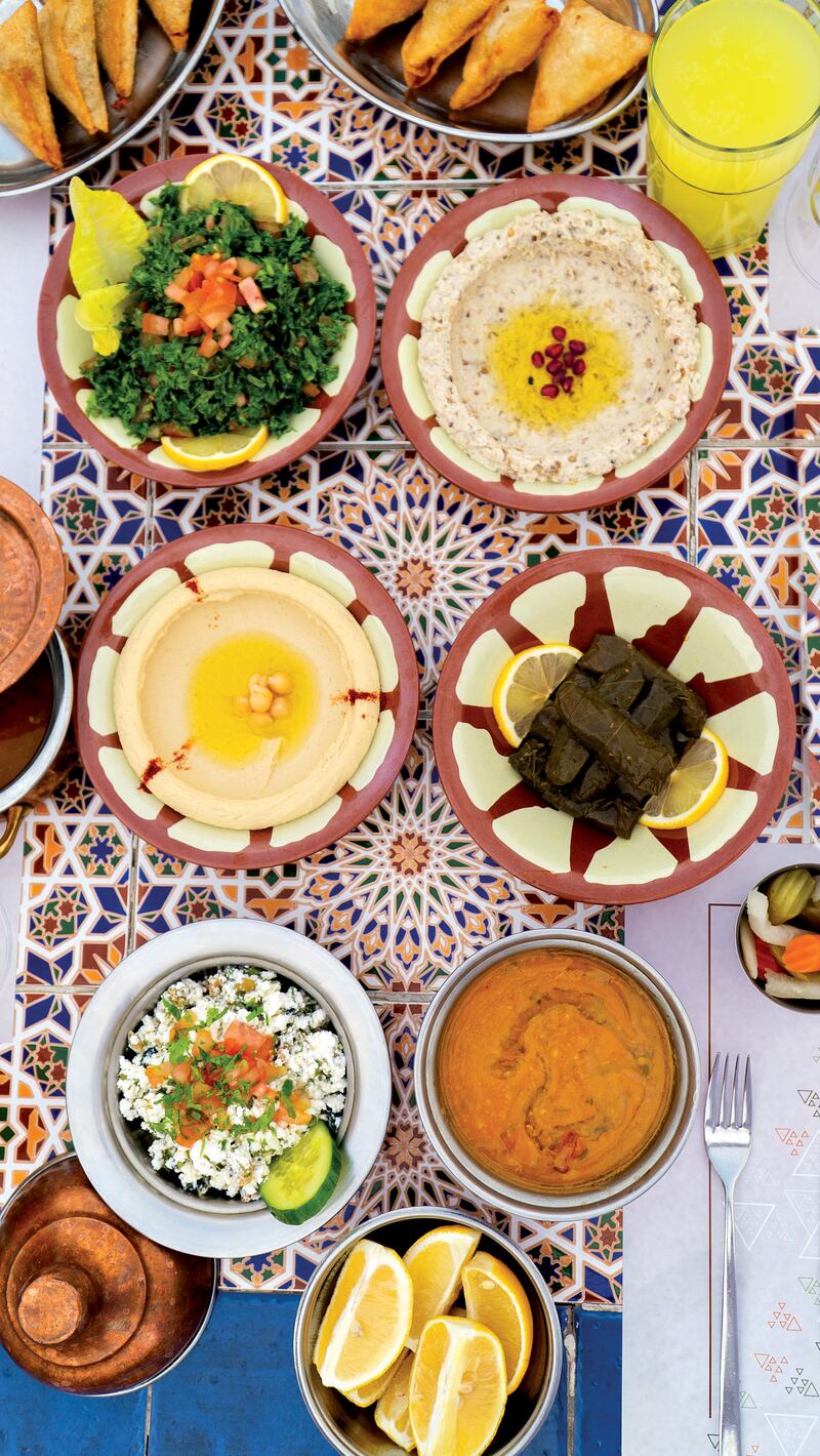 Delicious spread at AlNakheel Cafe in Old Town AlUla. Photo: Royal Commission for AlUla