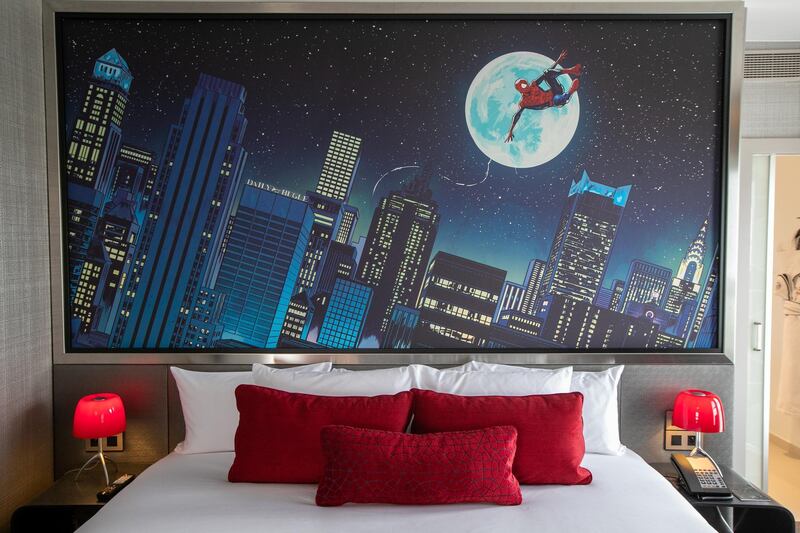 The Spider-Man Suite at Disney's Hotel New York - The Art of Marvel. Getty Images
