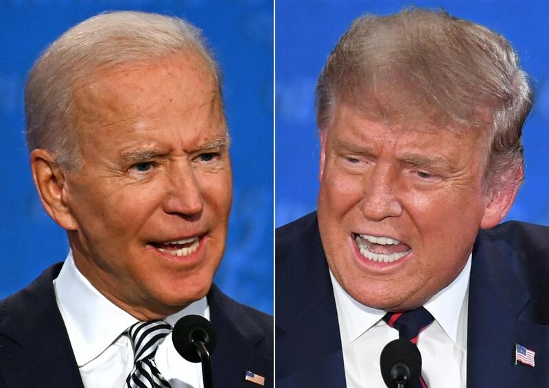 As of today, Donald Trump and Joe Biden have different visions for the US and the world. AFP