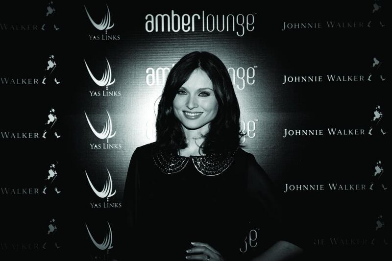 Singer Sophie Ellis-Bextor at the Amber Lounge in Abu Dhabi.