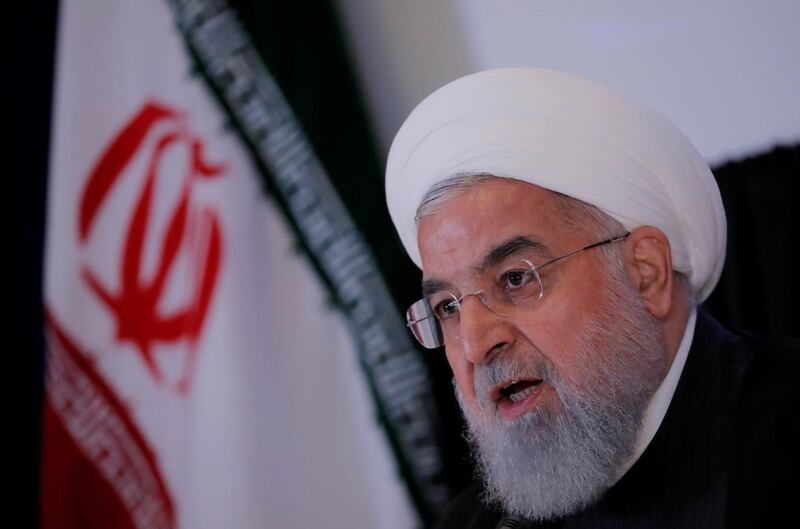 FILE PHOTO: Iran's President Hassan Rouhani speaks at a news conference on the sidelines of the 73rd session of the United Nations General Assembly at U.N. headquarters in New York, U.S., September 26, 2018. REUTERS/Brendan Mcdermid/File Photo