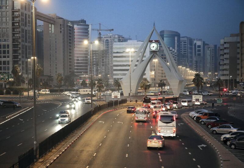 Dubai, December 23, 2017.  Foggy and cold weather at the Deira Clocktower Roundabout.
Victor Besa for The National.