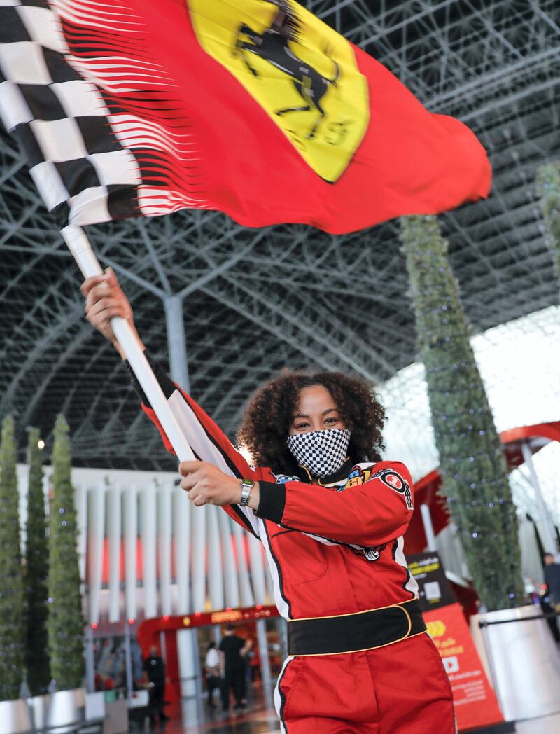 Abu Dhabi, United Arab Emirates, July 28, 2020.   
First day of the reopening of Ferrari World, Abu Dhabi. 
Victor Besa  / The National
Section: NA
Reporter: