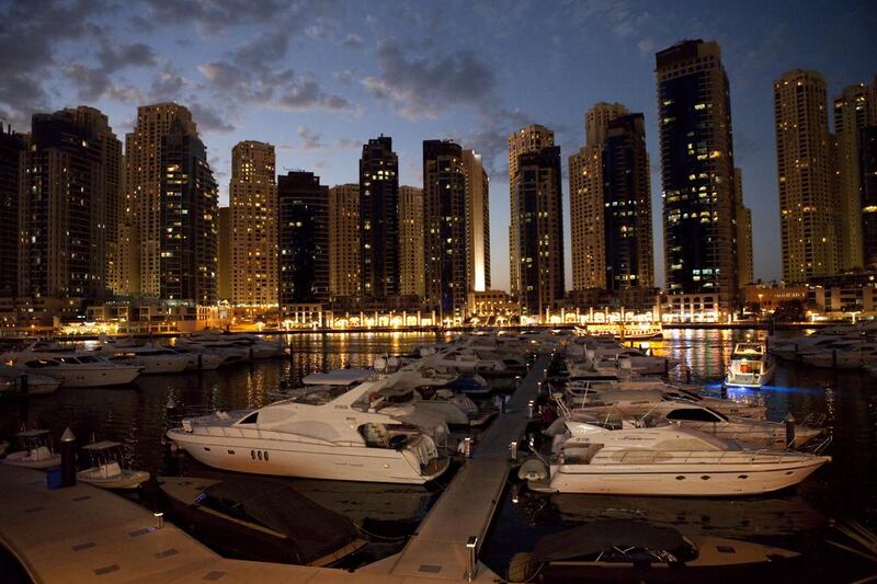 The rise in home prices in Dubai has slowed according to Knight Frank.  Razan Alzayani / The National
