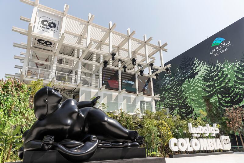 The Colombia Pavilion at Expo 2020. Antonie Robertson / The National