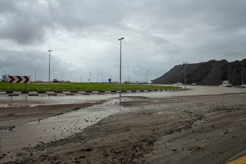 The aftermath of flooding in Fujairah. Issa Alkindy/The National