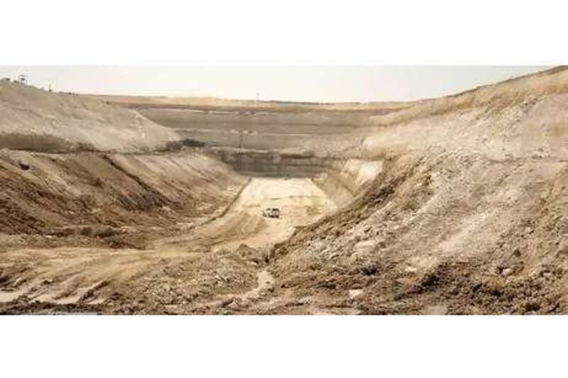 One of the Arabian Canal's excavation points. Limitless took over the project from Nakheel.
