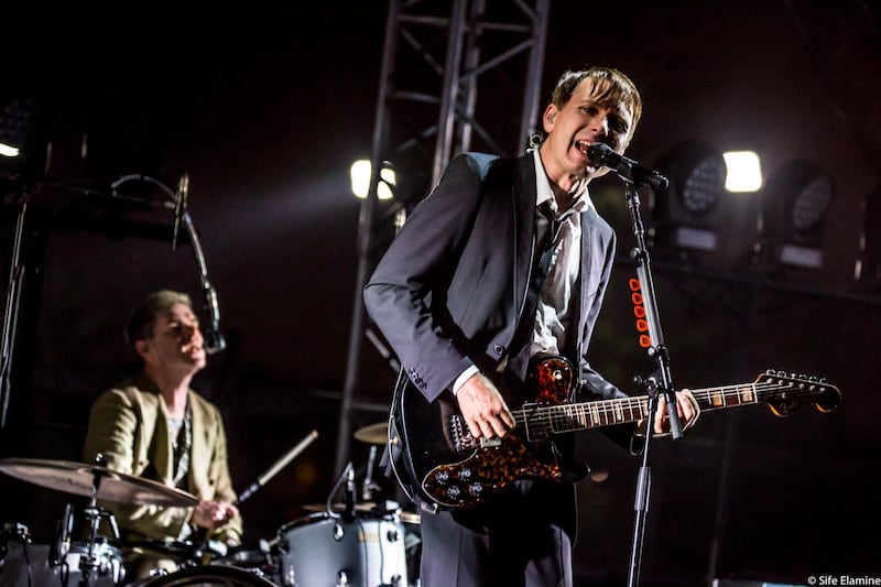 Singer and guitarist Alex Kapranos performs with Franz Ferdinand at Jazzablanca festival in Casablanca, Morocco on June 2, 2019. Picture by Sife El Amine/Jazzablanca