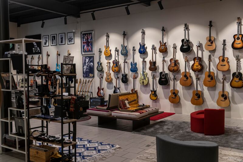 Art of Guitar takes over a space that used to be an art gallery. Antonie Robertson / The National