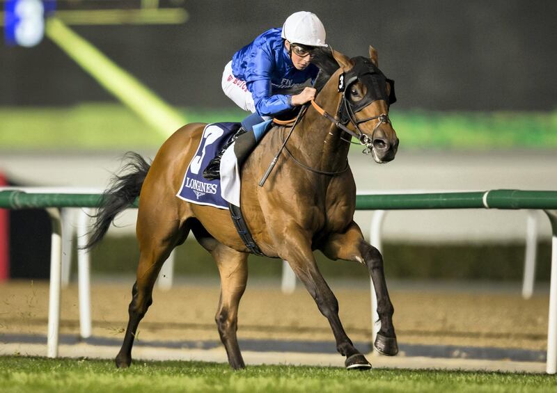 Meydan 11-01-18, Race 6, winner D'bai, jockey William Buick, Trainer Charlie Appleby,  Erika Rasmussen for The National