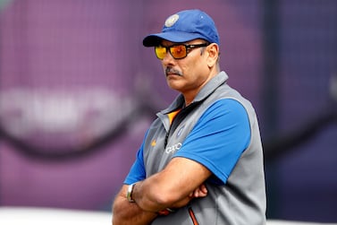 FILE PHOTO: India coach Ravi Shastri during net practice at Old Trafford, Manchester, Britain, July 8, 2019 Action Images via Reuters / Jason Cairnduff / File Photo