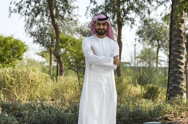 Abu Dhabi, United Arab Emirates - Hamed Al Hosani, who works at the Louvre is organizing the clean up at Lulu Island this Saturday. Khushnum Bhandari for The National