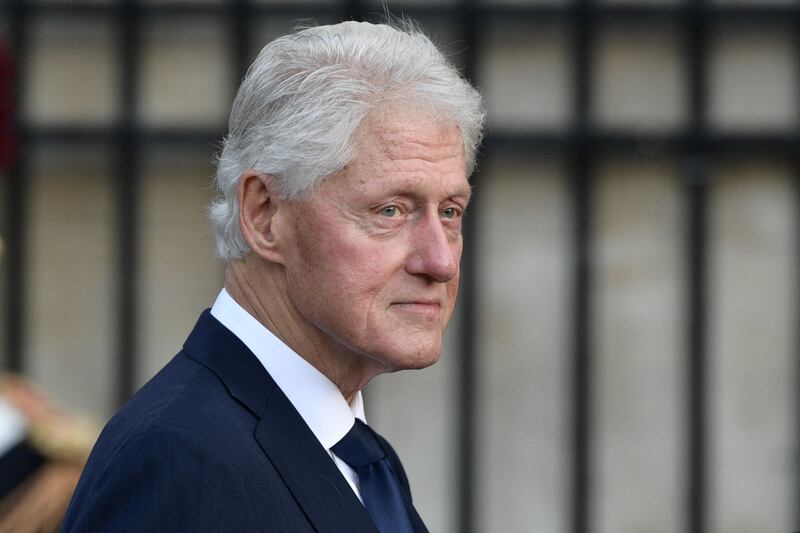 Former US president Bill Clinton was admitted to the University of California Irvine Medical Centre on October 12. AFP