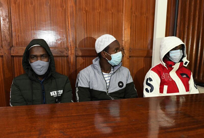 Hassan Hussein Mustafa and Mohamed Ahmed Abdi were found guilty and Liban Abdullahi Omar was acquitted. AFP