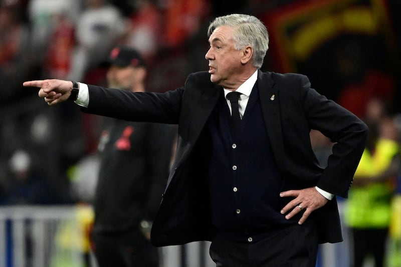 Real Madrid manager Carlo Ancelotti. AFP