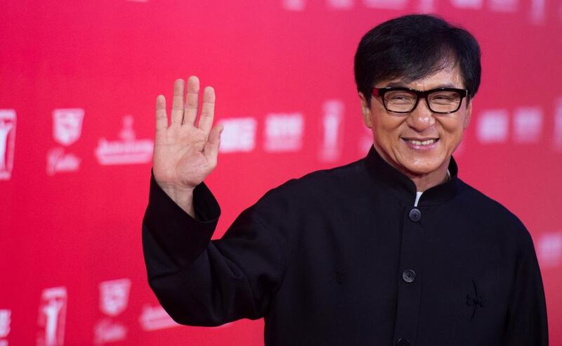Jackie Chan is headed to Jodhpur, India, to film what is believed to be the most expensive leg in the Kung Fu Yoga production schedule. AFP PHOTO / JOHANNES EISELE