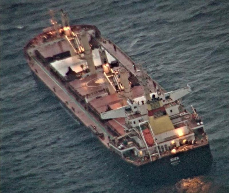 The Indian Navy assisted in the rescue of an injured sailor from the hijacked Malta-flagged vessel MV Ruen on December 18. The crew member was hurt in an attack by Somali pirates, the first such incident in six years