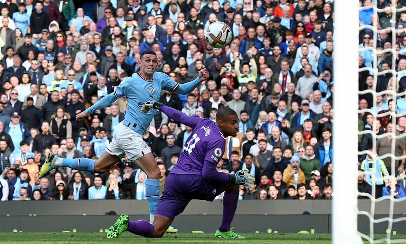 LW: Phil Foden (Manchester City). Carried his superb form over from the Manchester derby – where he scored a hat-trick – with another excellent display. Took his goal, City’s second, well with a classy, dinked finish having played the final pass for Cancelo’s opener. EPA